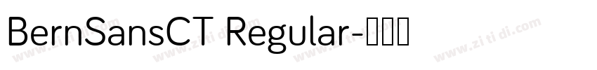 BernSansCT Regular字体转换